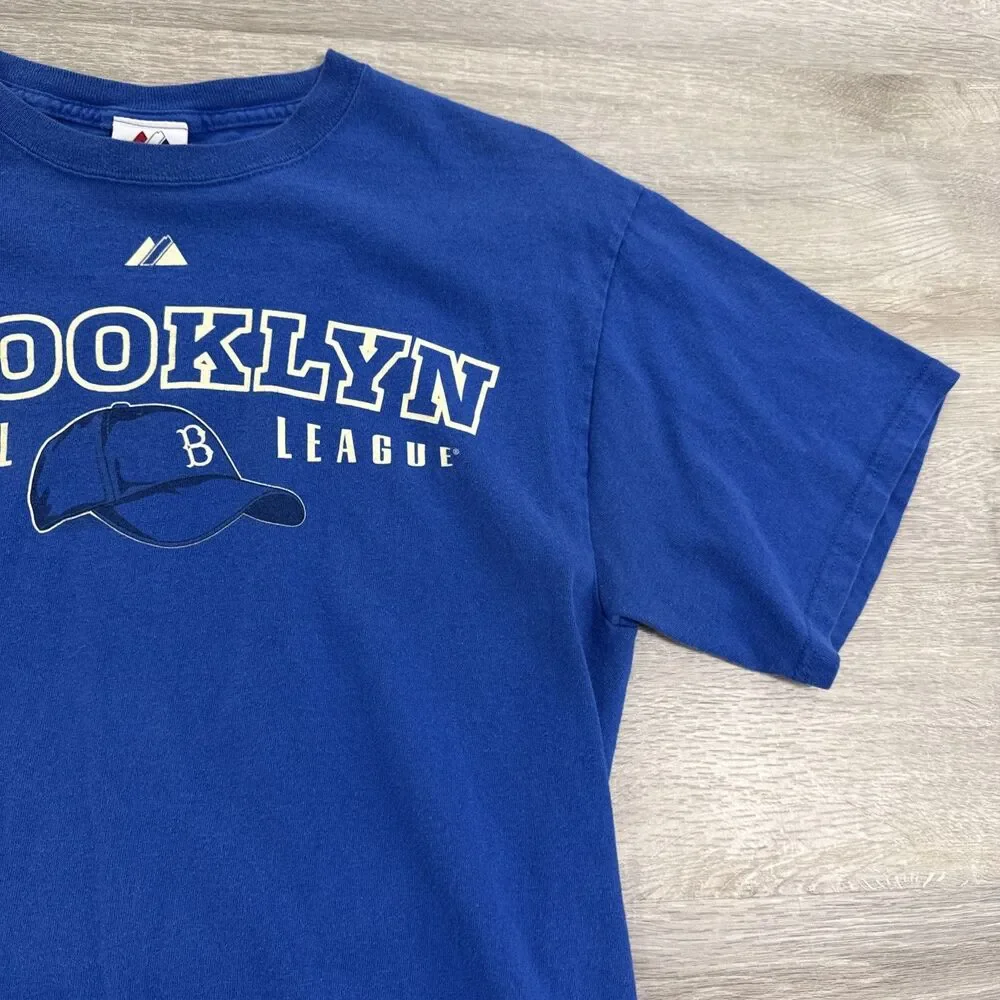 Brooklyn Dodgers Shirt Majestic Men's Blue Legacy National League Large